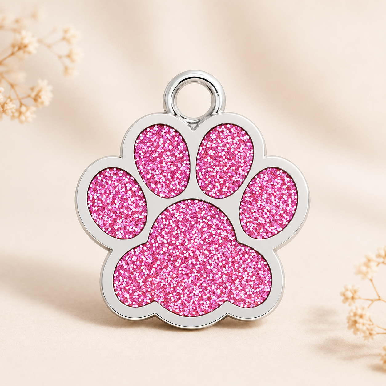 Médaillon patte personnalisable pour chiens