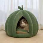 Lit citrouille pour chats d’intérieur
