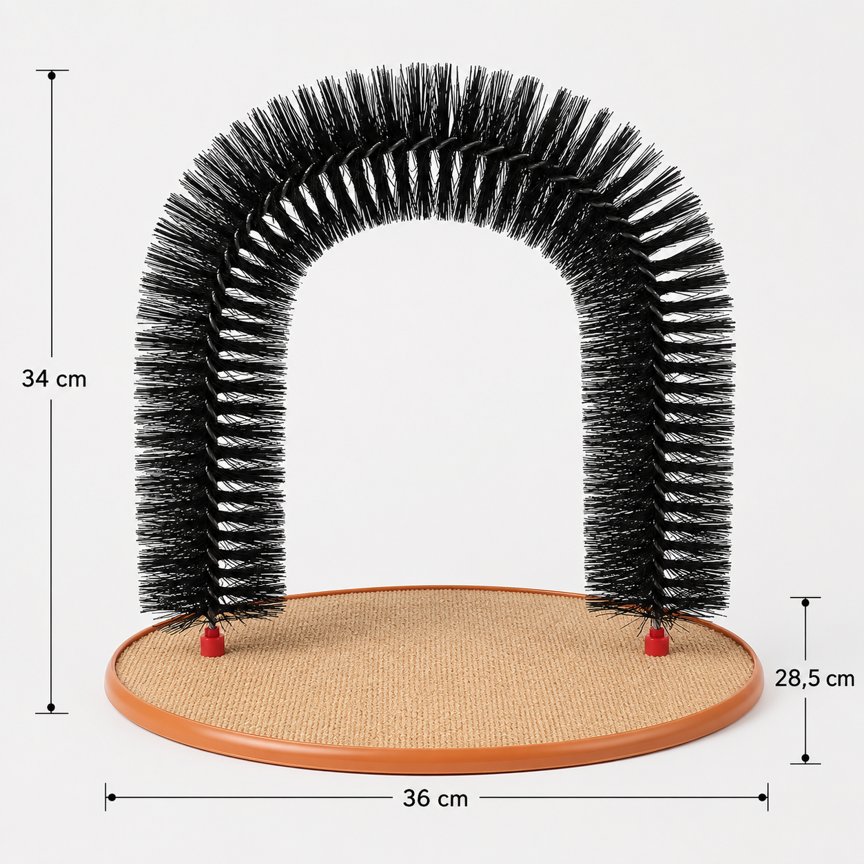 Arche de toilettage auto-brossante pour chat