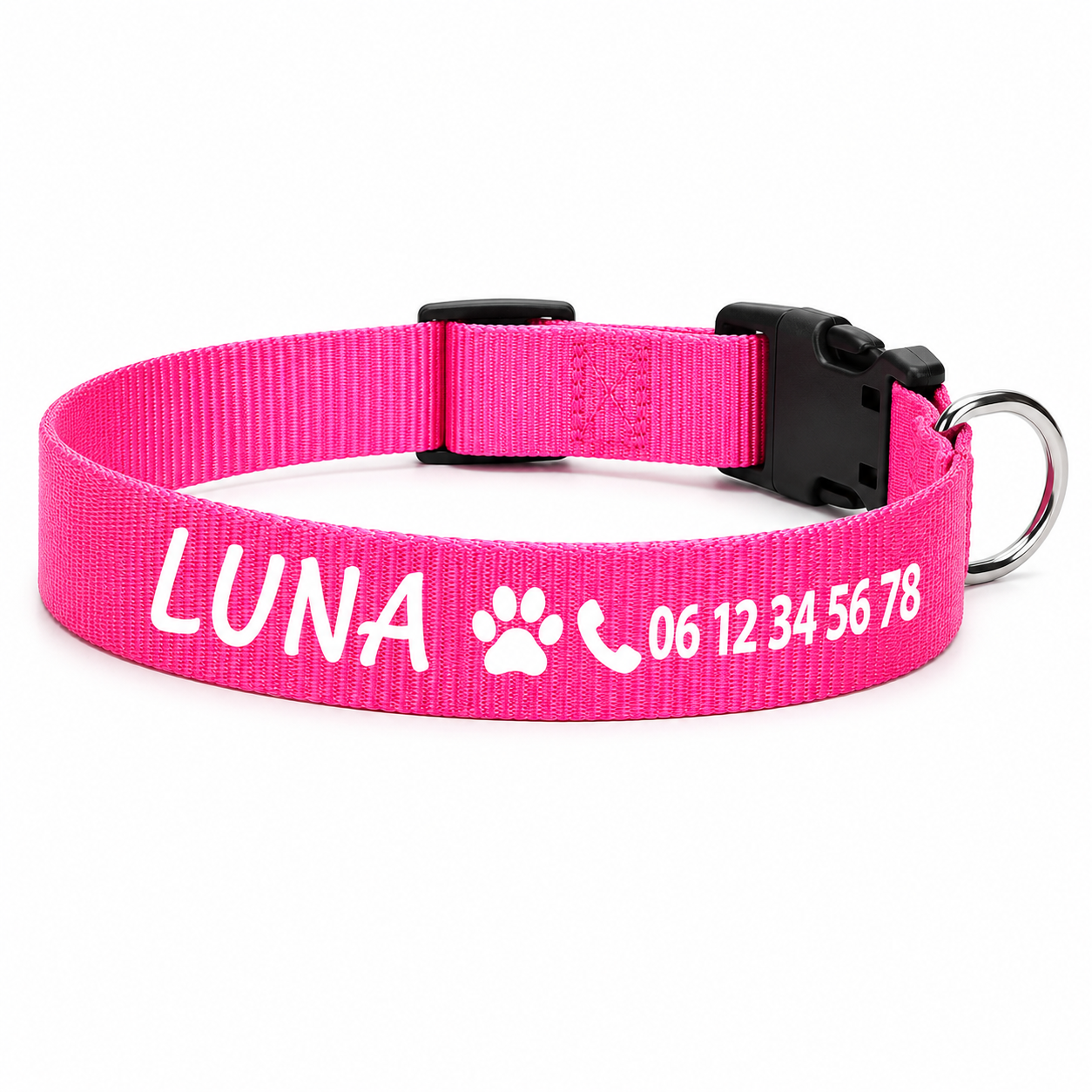 Collier en nylon personnalisable