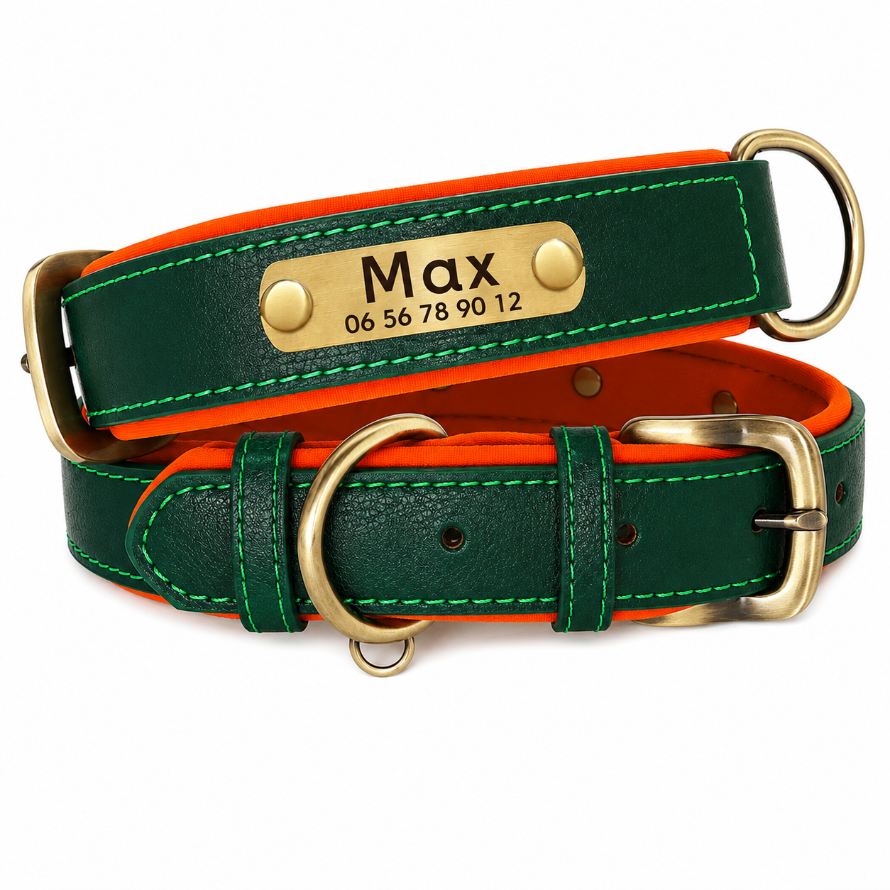 Collier personnalisable avec plaque en métal