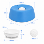 Gamelle anti-glouton à balle intégrée