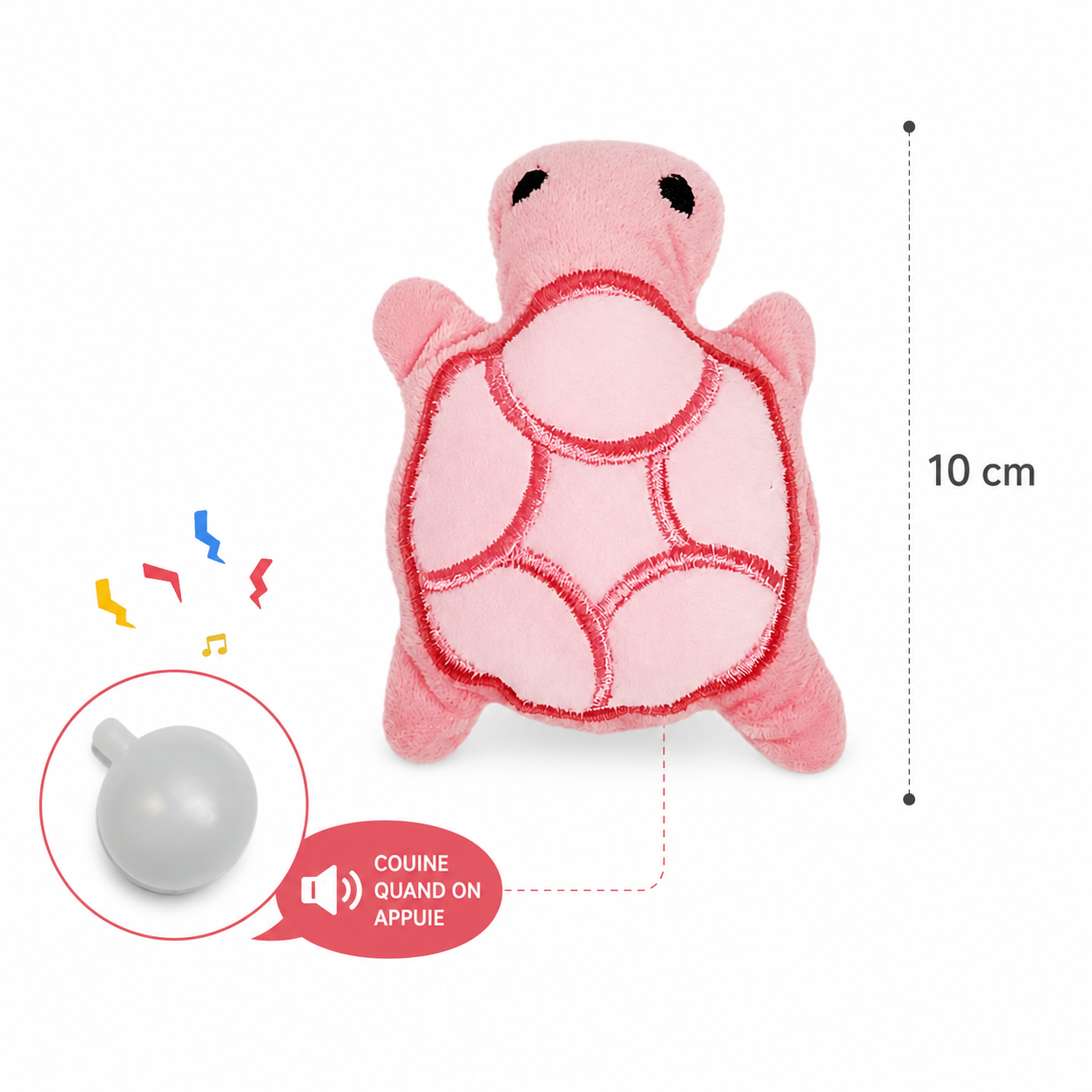 Peluche tortue sonore