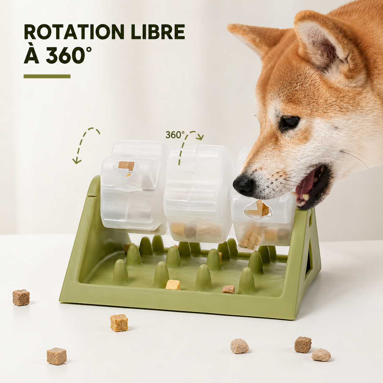 Distributeur de friandises à alimentation lente