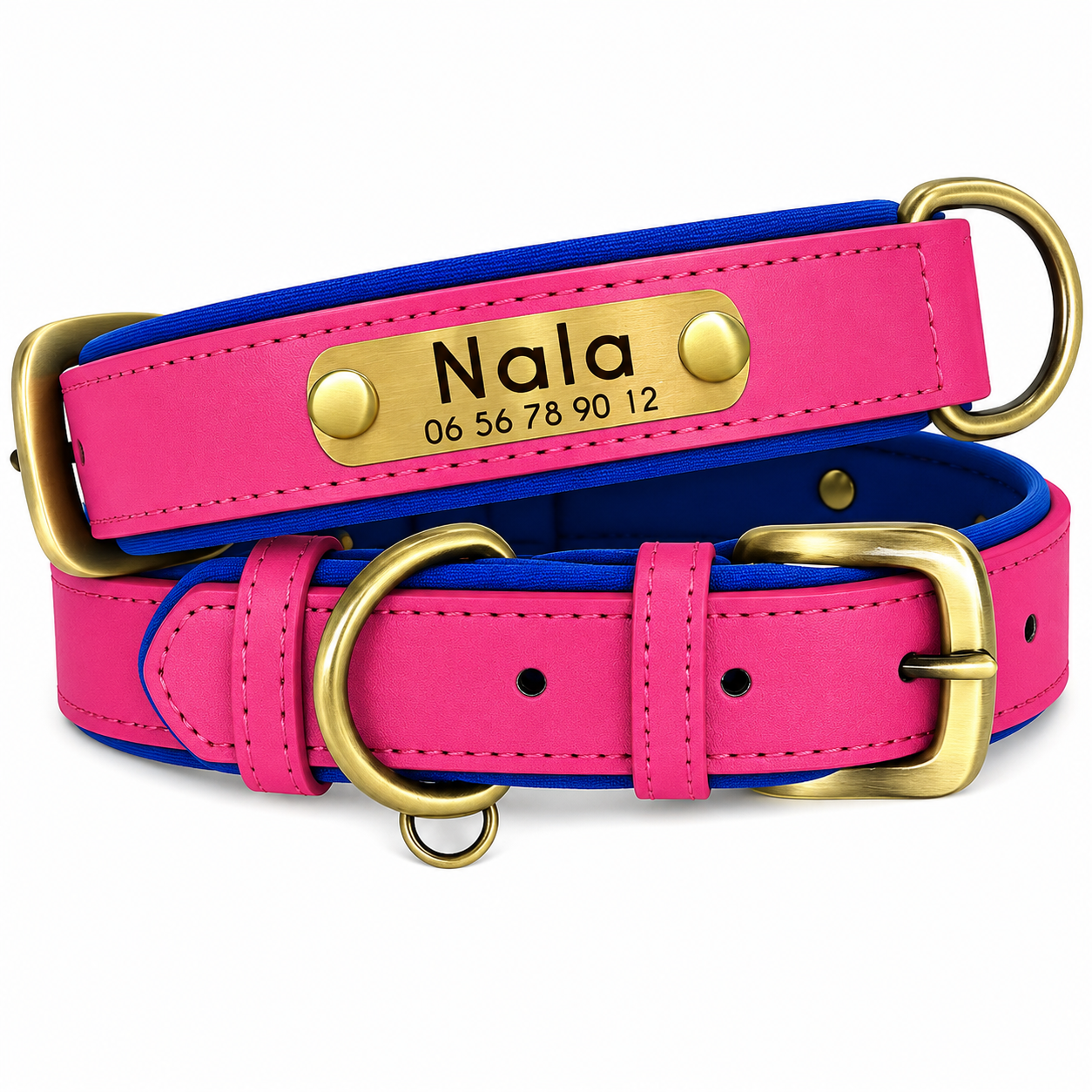 Collier personnalisable avec plaque en métal