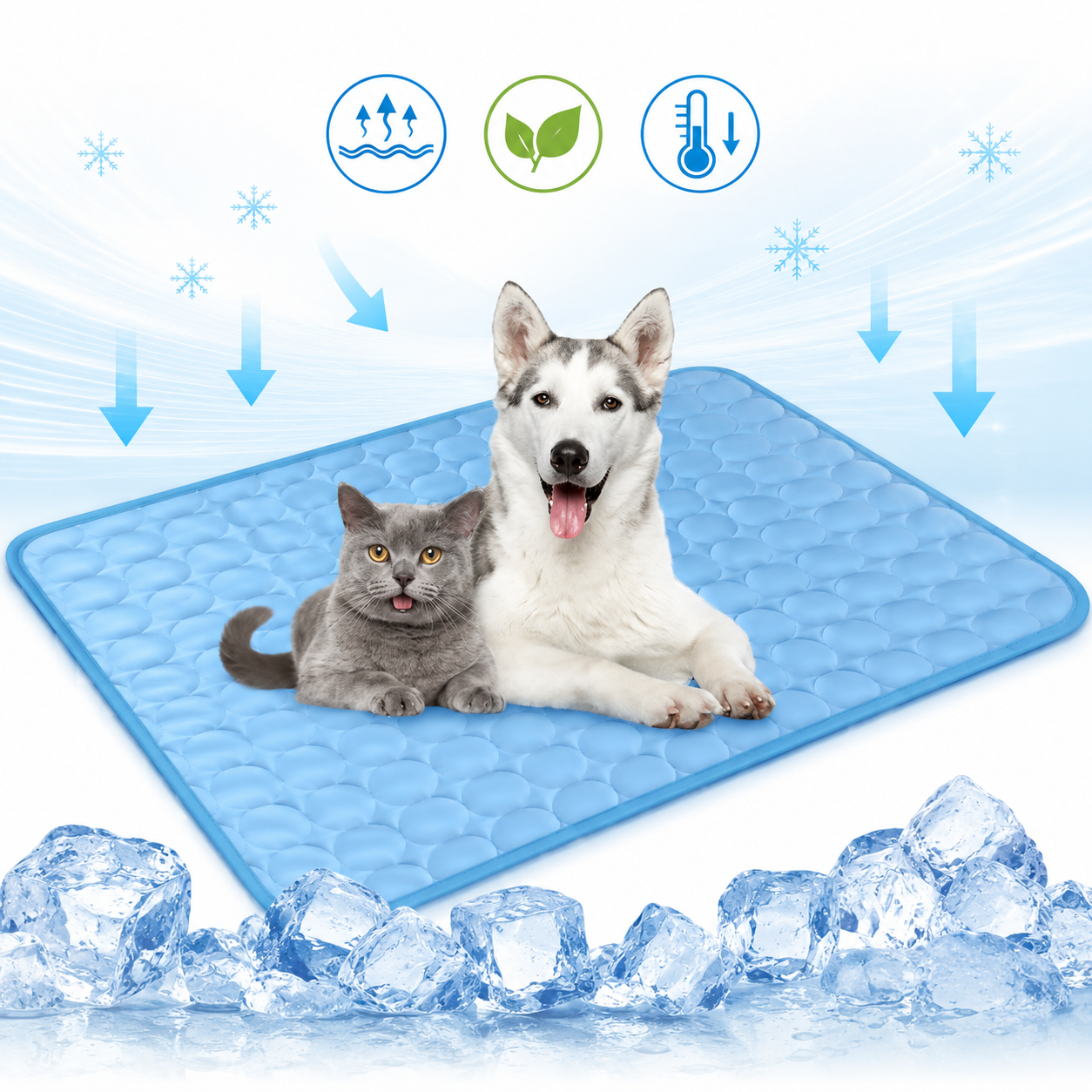 Tapis rafraîchissant premium pour animaux