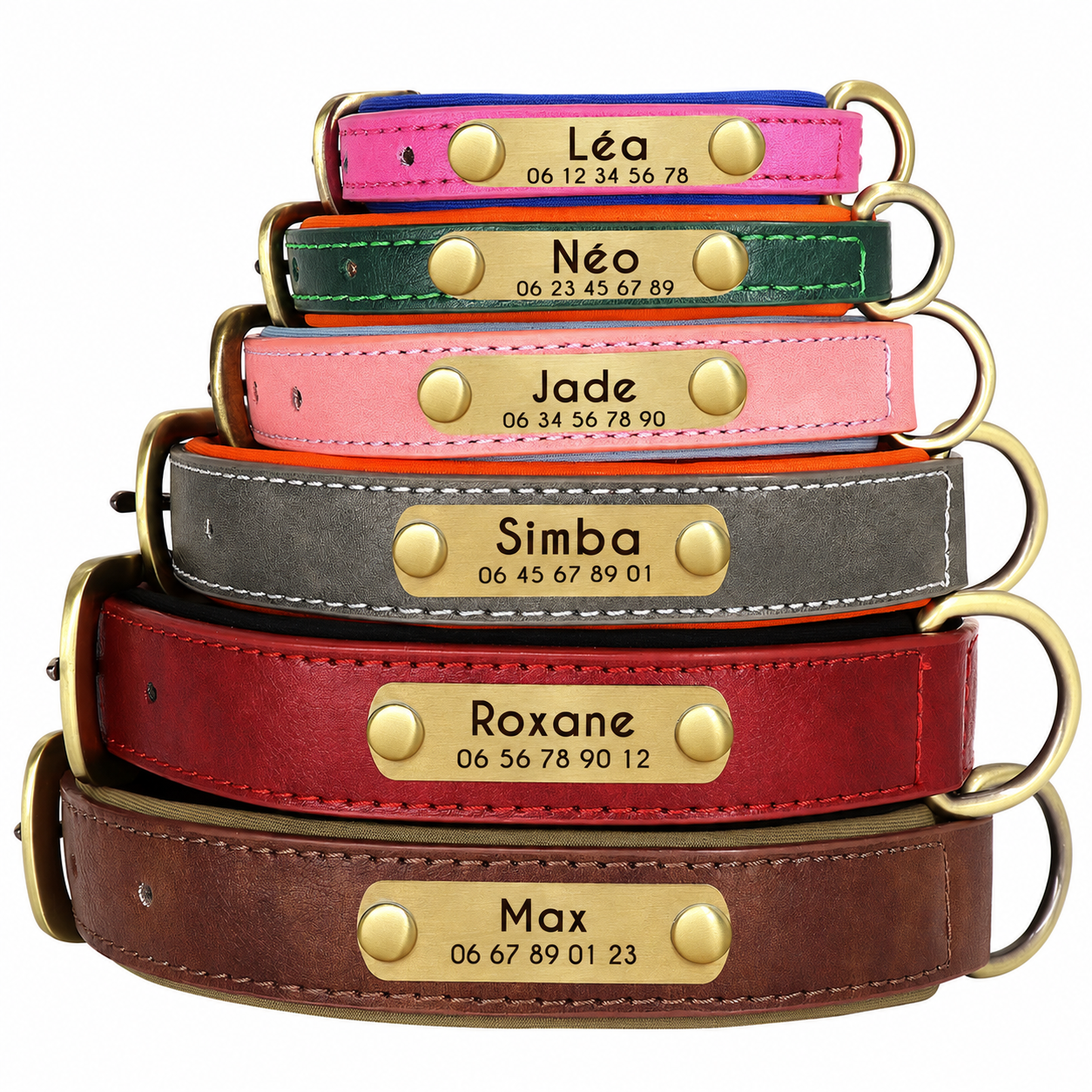 Collier personnalisable avec plaque en métal