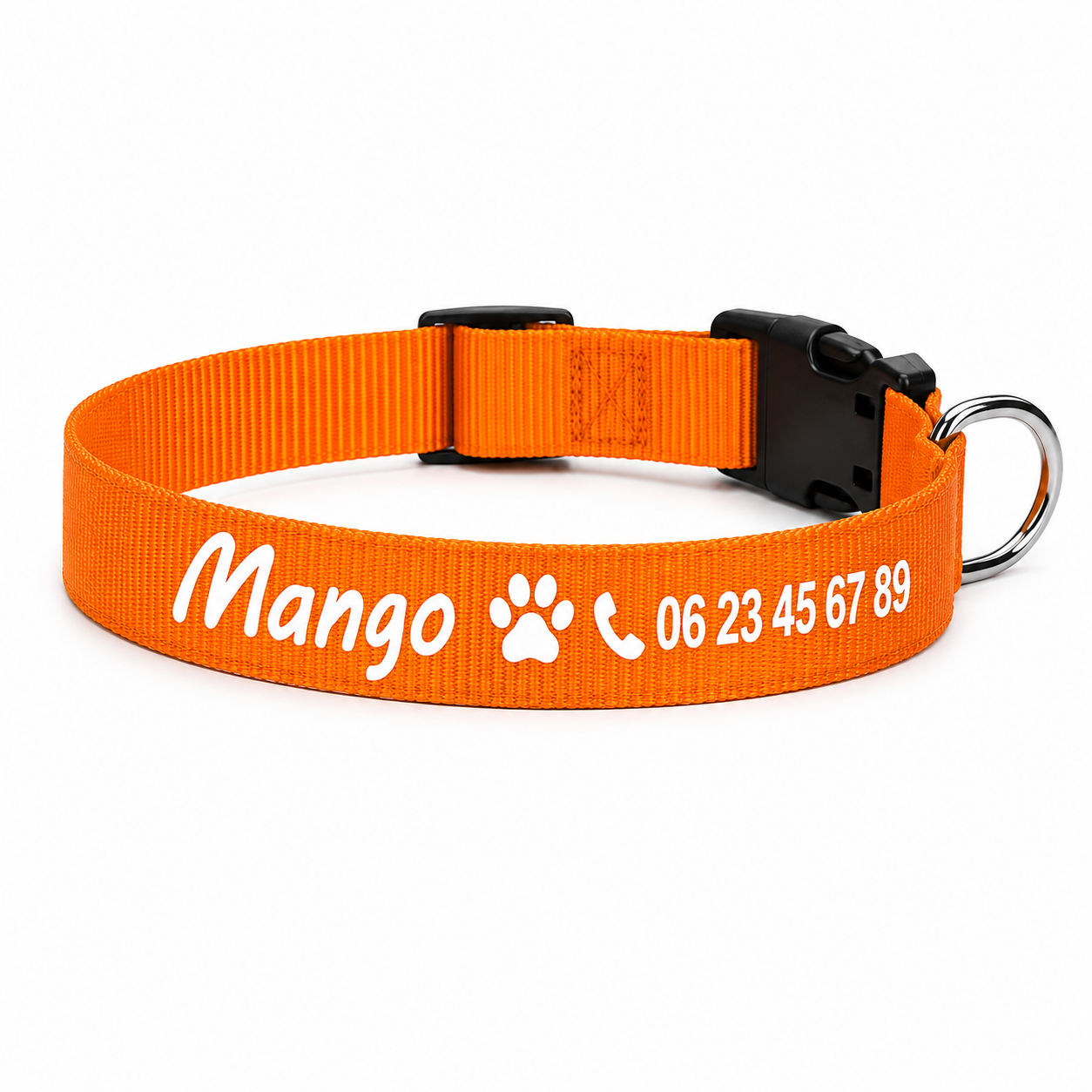 Collier en nylon personnalisable