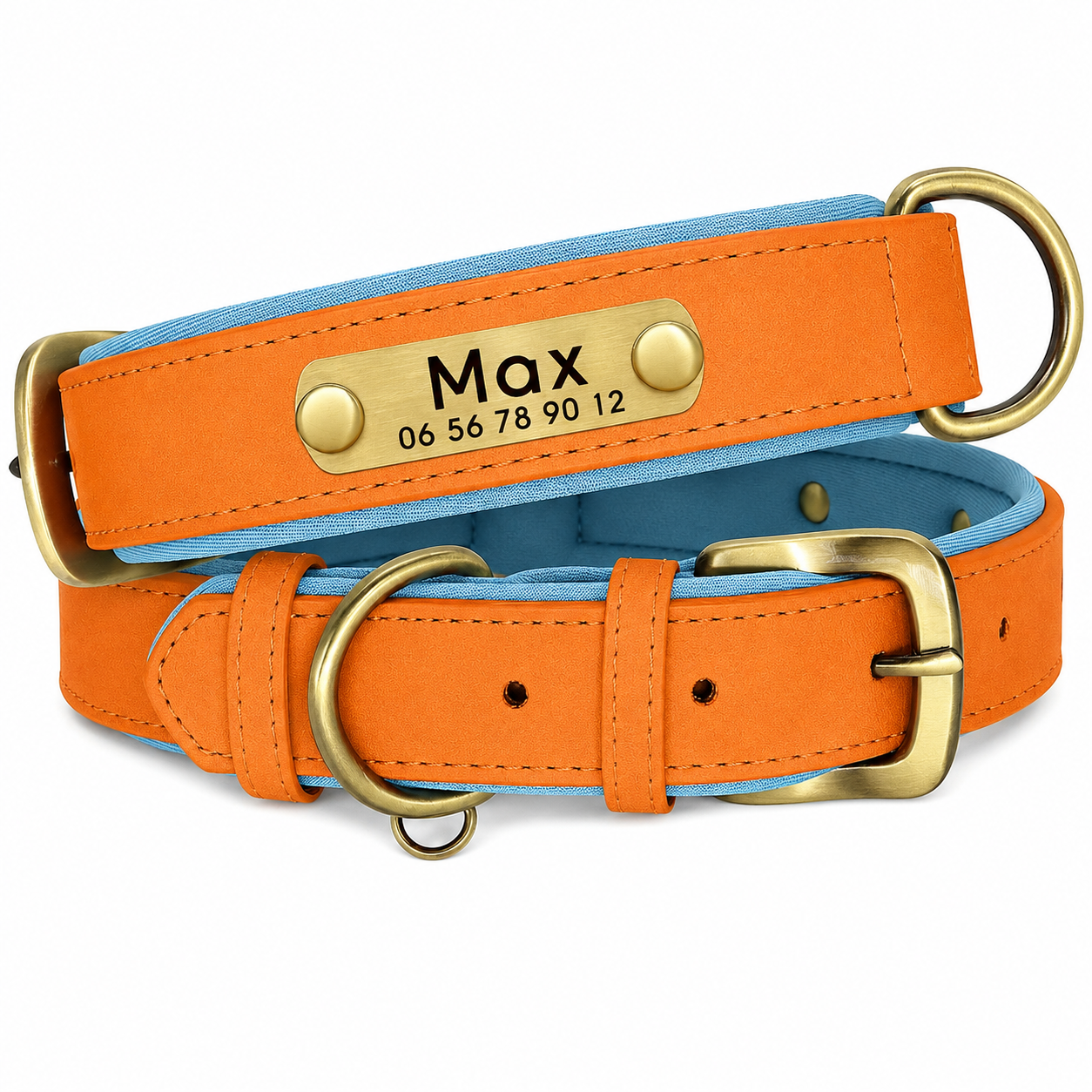 Collier personnalisable avec plaque en métal