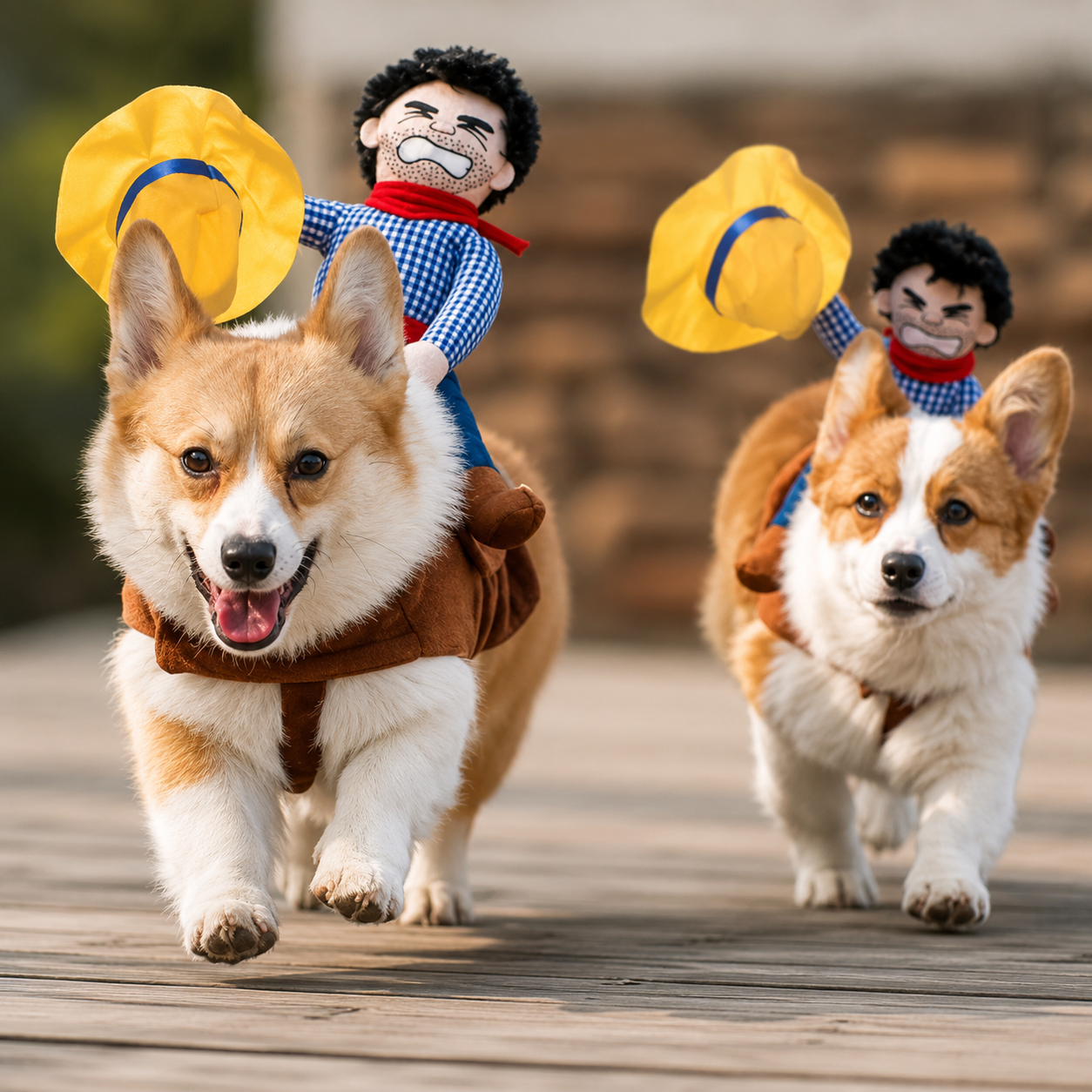 Costume cowboy rodéo amusant pour chien et chat