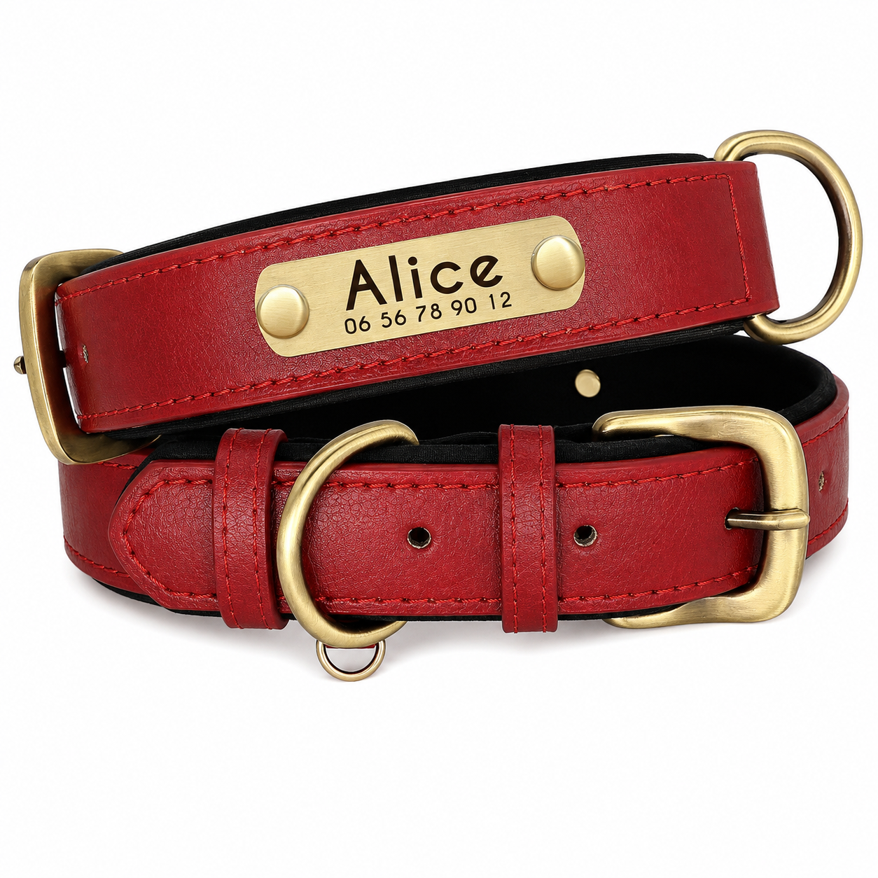 Collier personnalisable avec plaque en métal