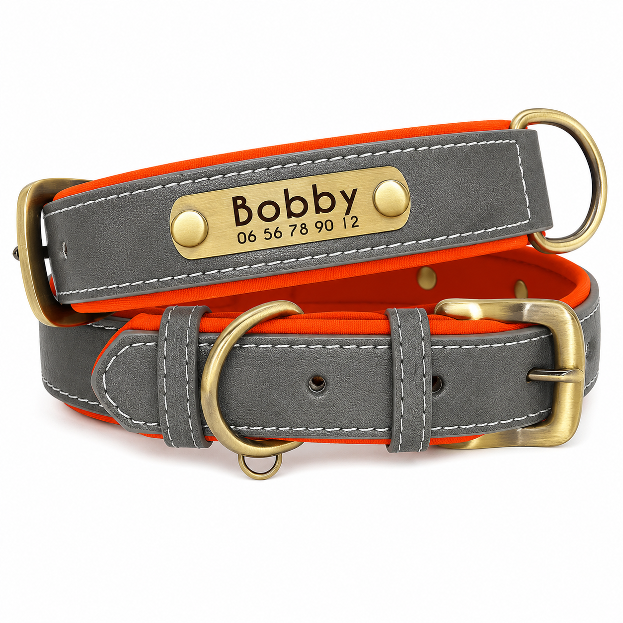 Collier personnalisable avec plaque en métal