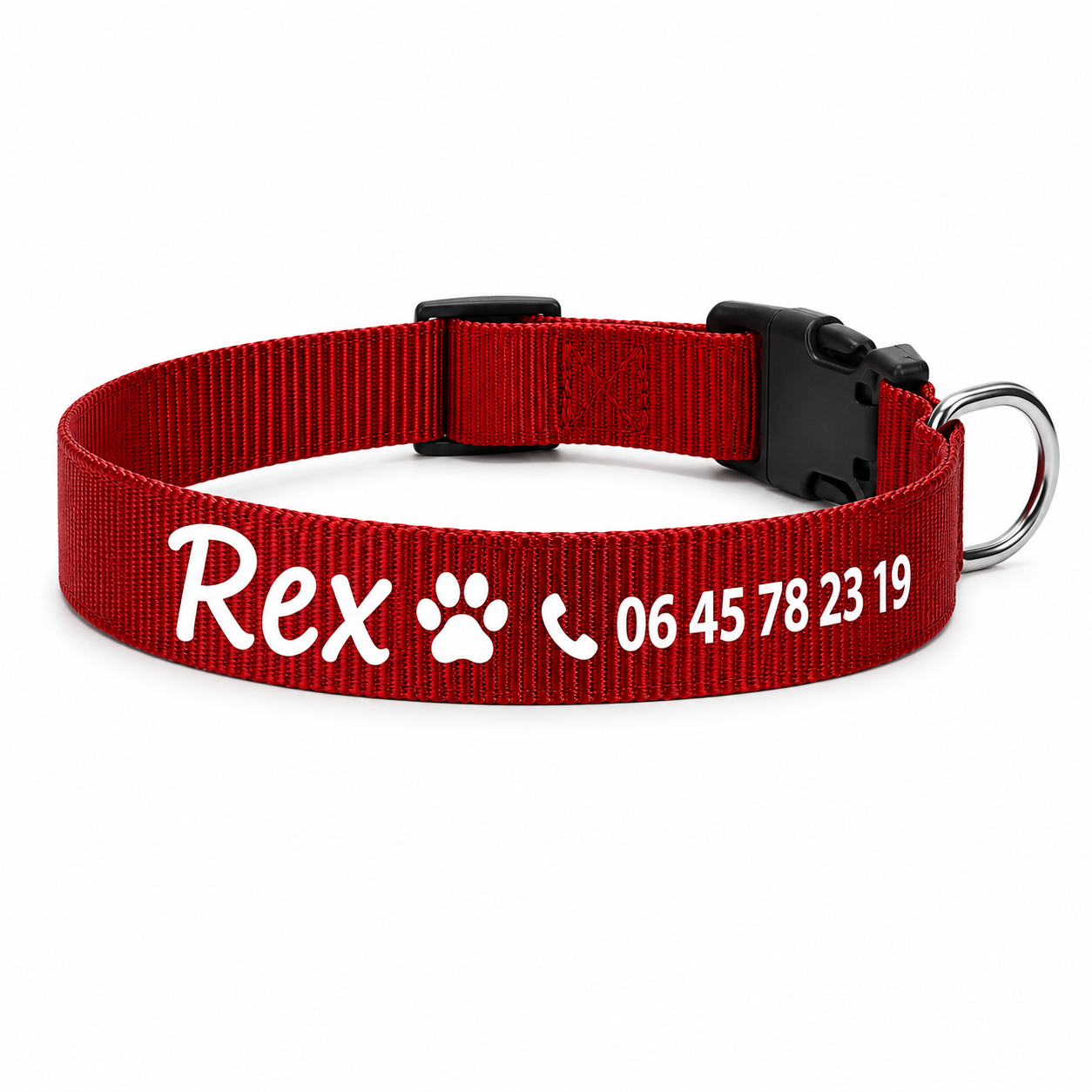 Collier en nylon personnalisable