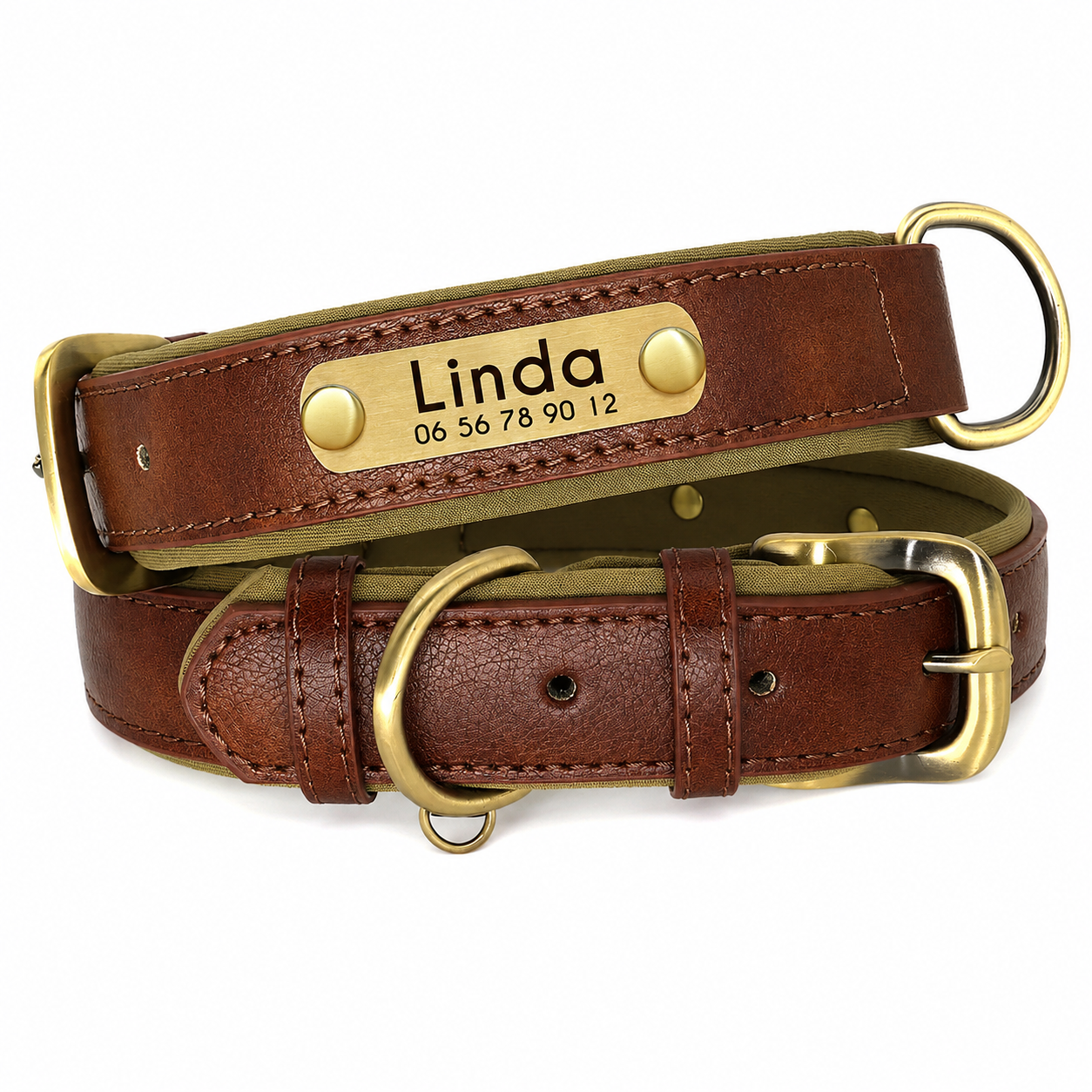 Collier personnalisable avec plaque en métal