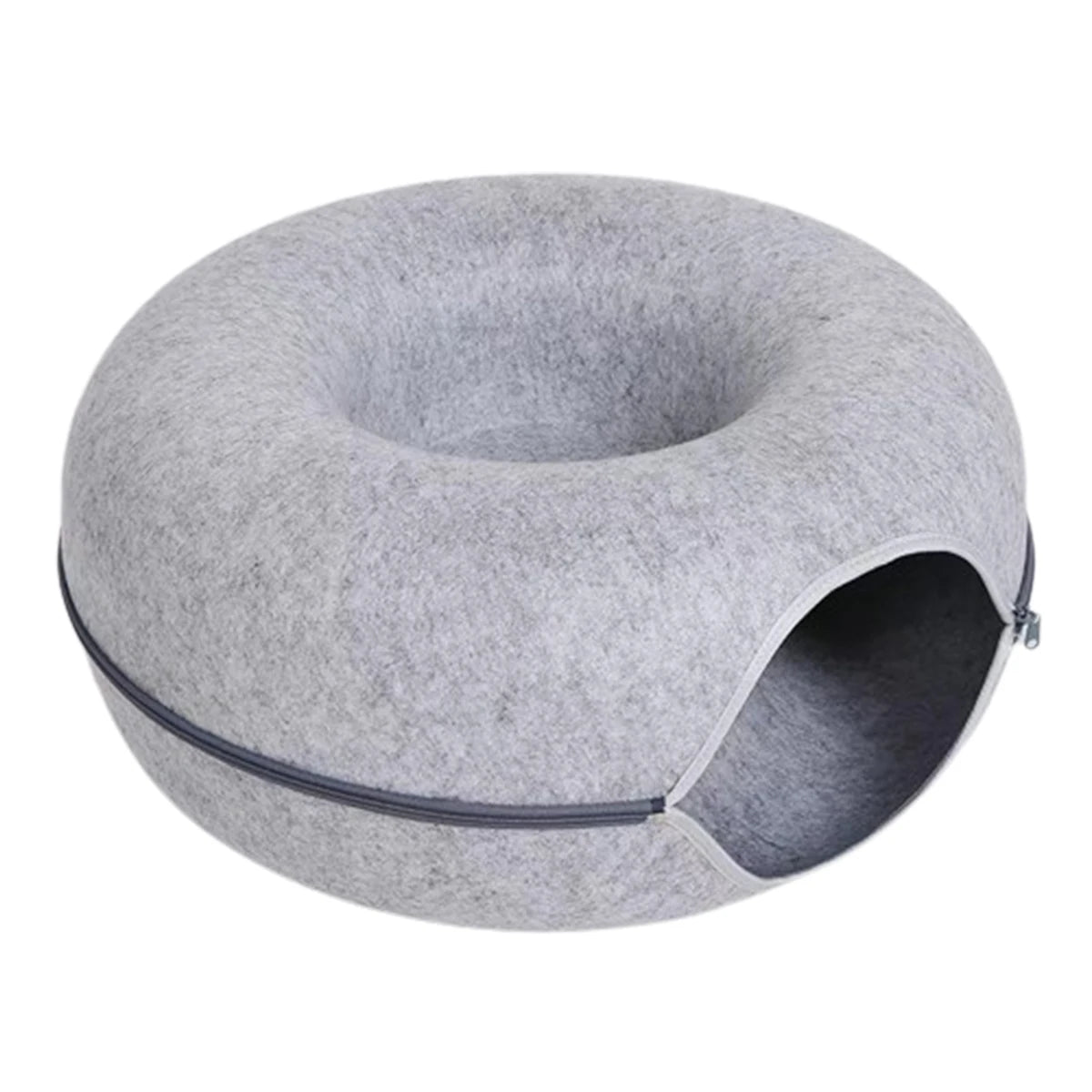 Panier doughnut 2-en-1 pour chat