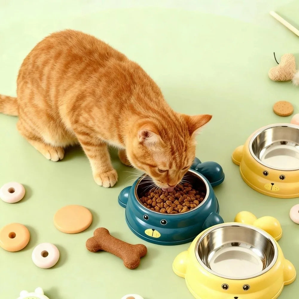 Gamelle en inox antidérapante pour chat et chien