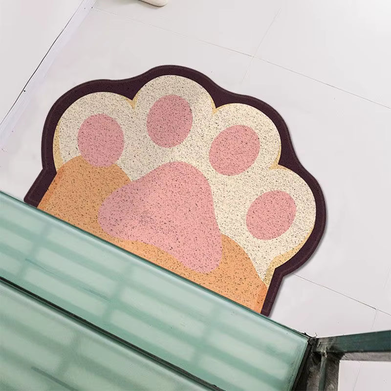 Cute cat litter mat