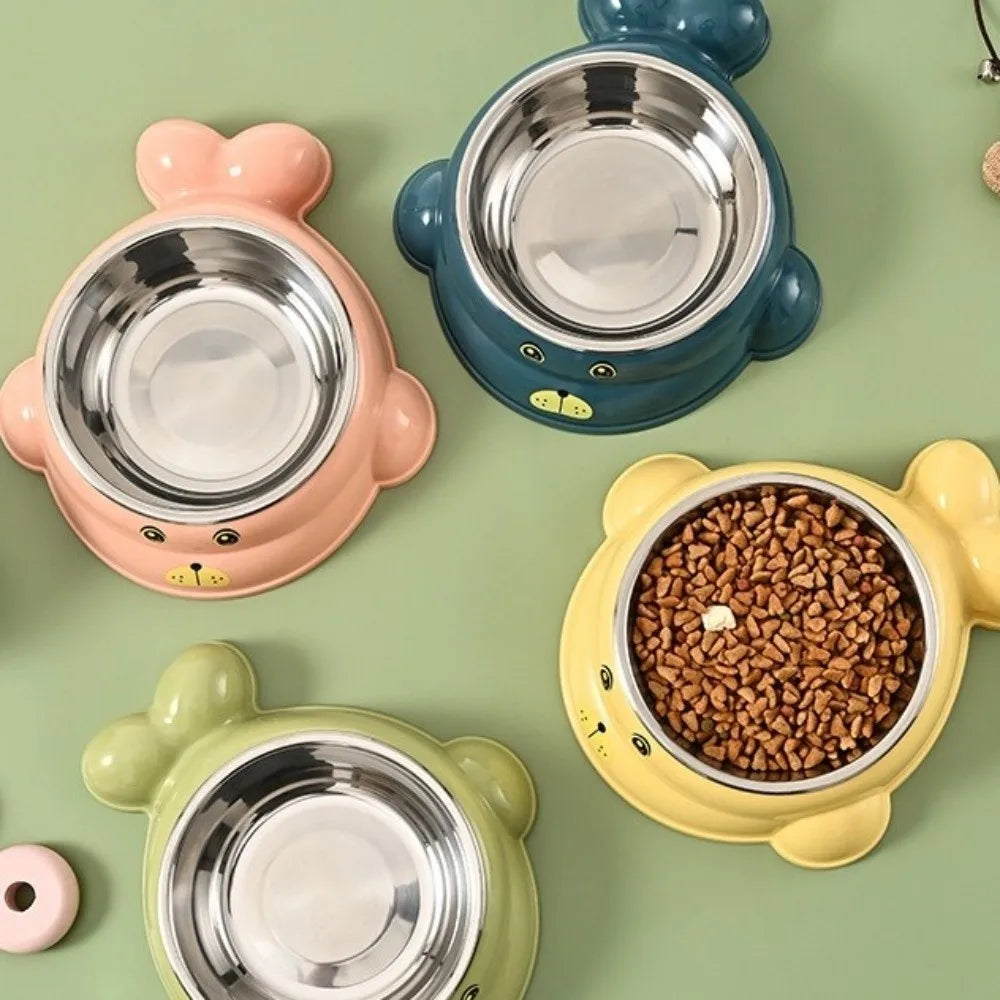 Gamelle en inox antidérapante pour chat et chien