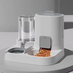 Automatic pet food and water dispenser