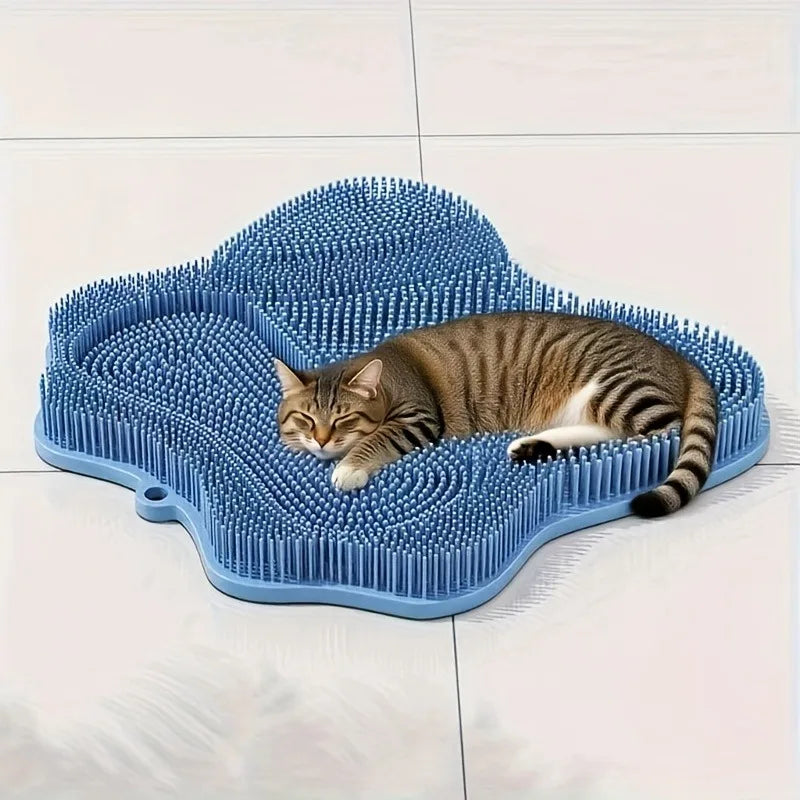 Tapis de massage et de toilettage apaisant pour votre chat