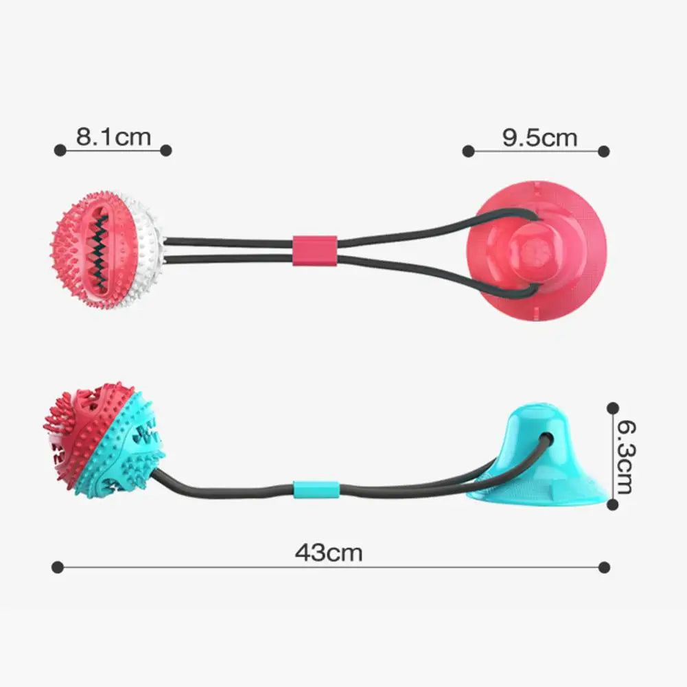 Ventouse avec corde et friandises
