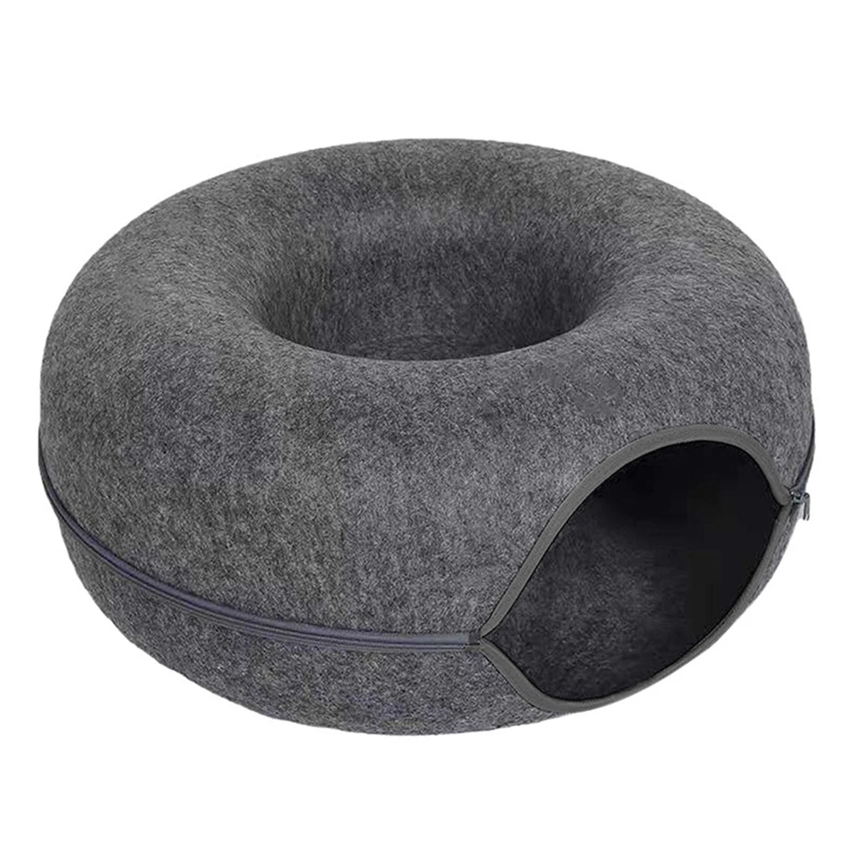 Panier doughnut 2-en-1 pour chat
