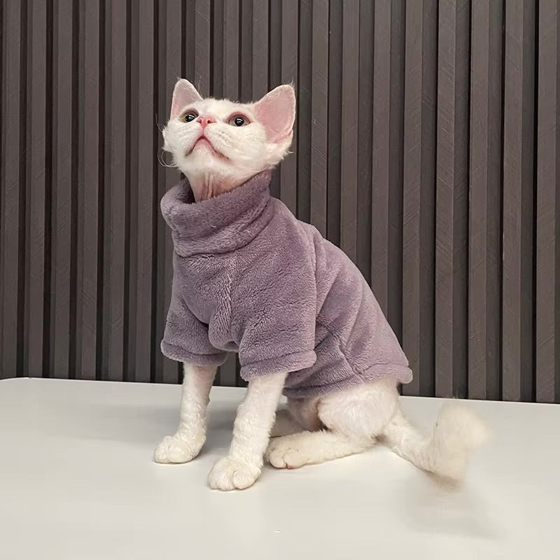 Pull-over chaud avec col roulé