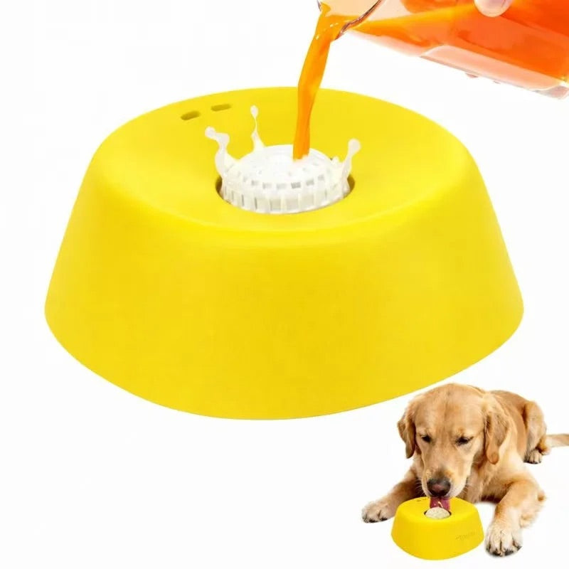 Gamelle anti-glouton à balle intégrée