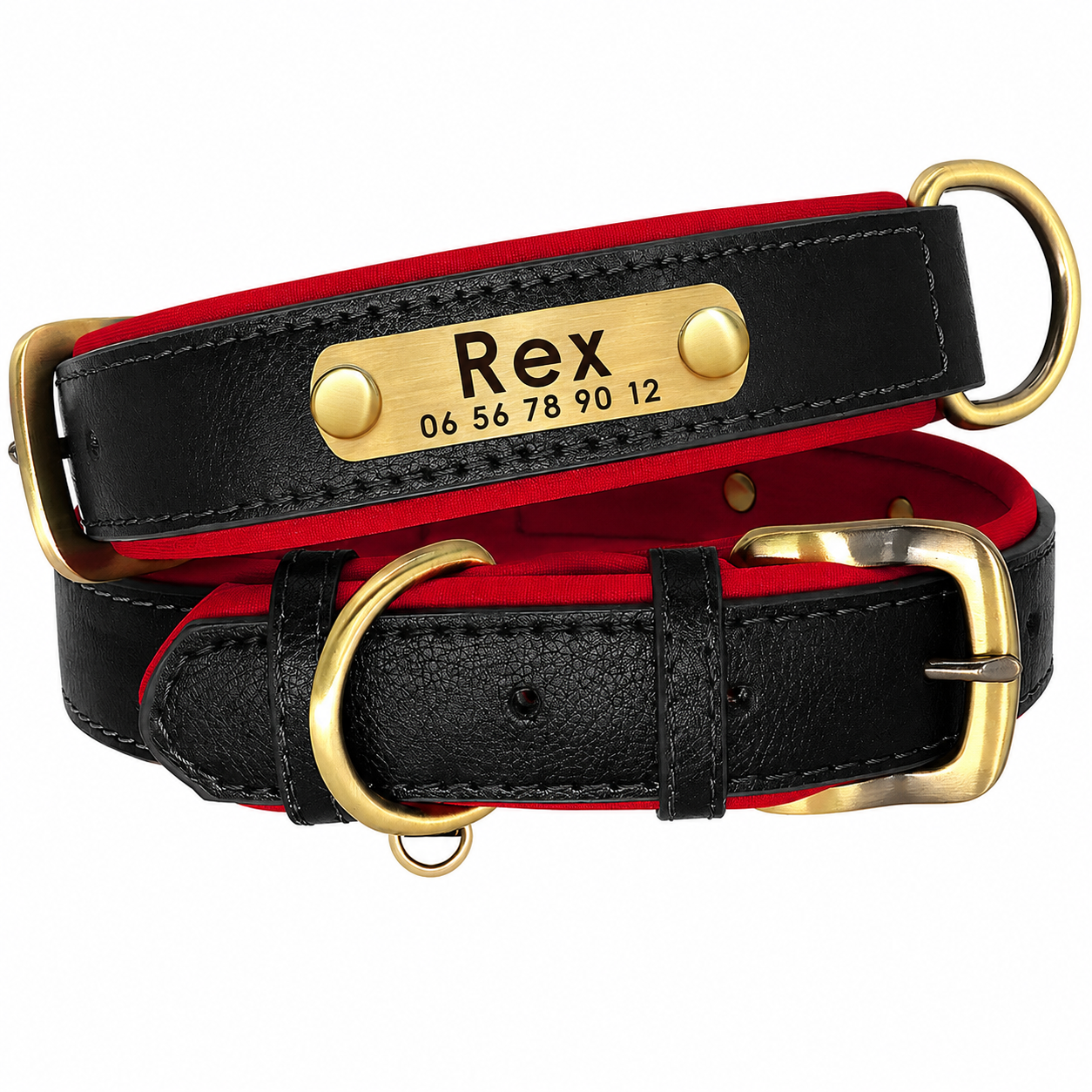 Collier personnalisable avec plaque en métal