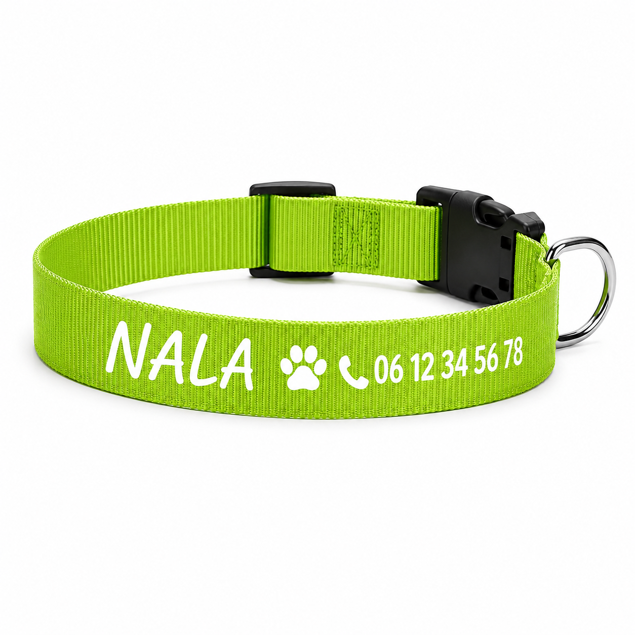 Collier en nylon personnalisable