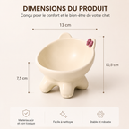 Slanted ceramic anti-vomiting bowl