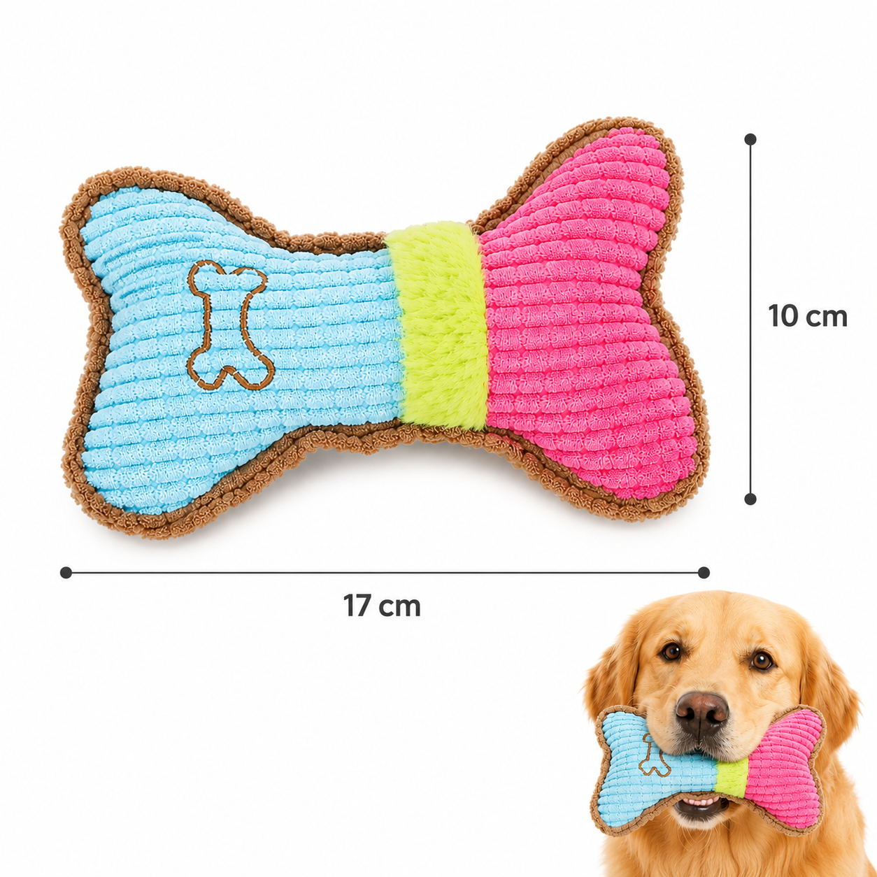 Peluche os sonore anti-mastication