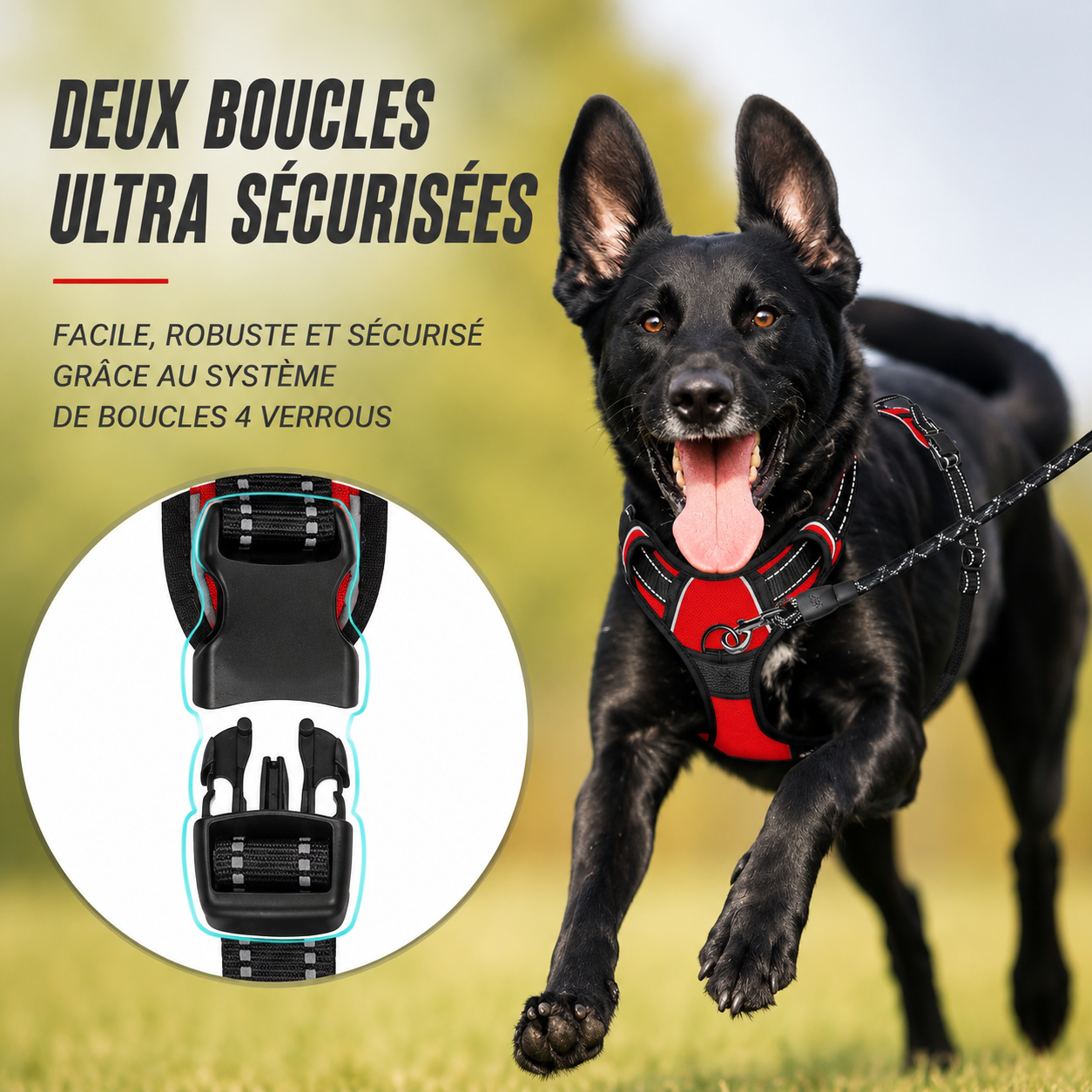 Harnais confort premium pour chien