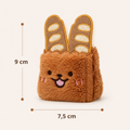 Squeaky plush dog toy, chew-resistant