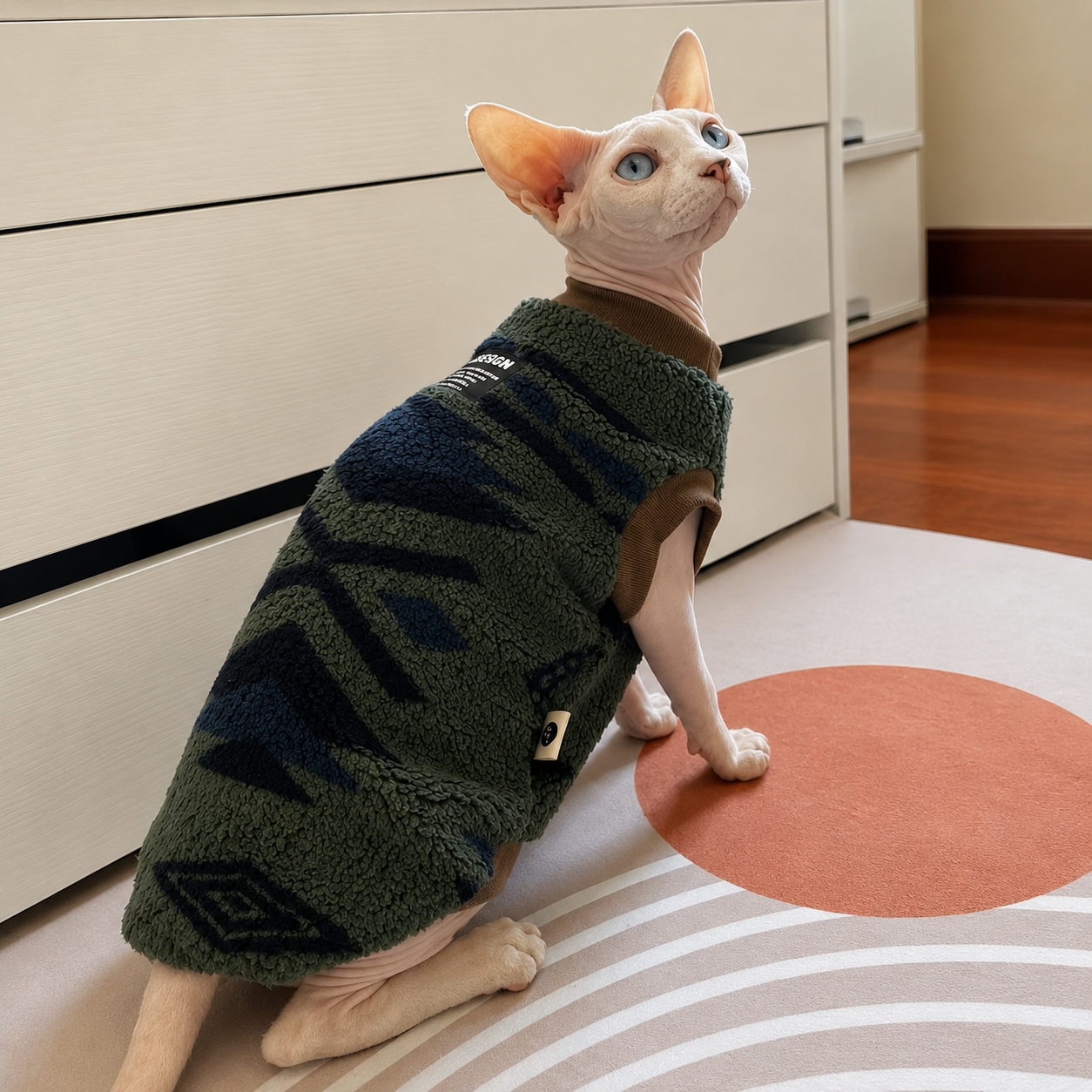 Vêtement polaire pour chat