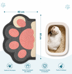 Cute cat litter mat