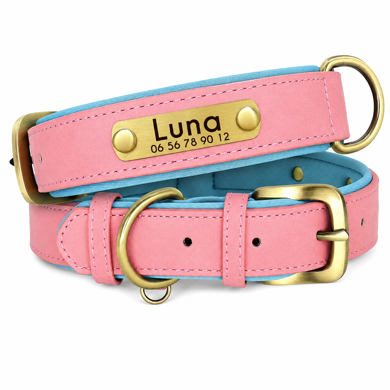 Collier personnalisable avec plaque en métal
