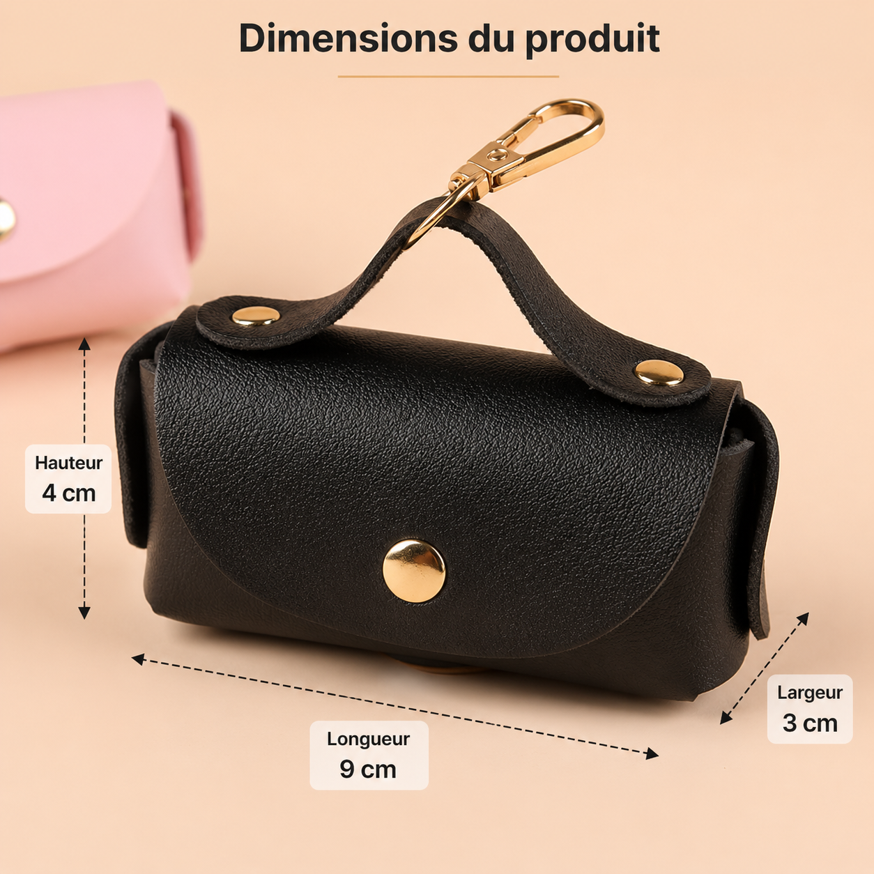 Étui portable pour sacs à déjections