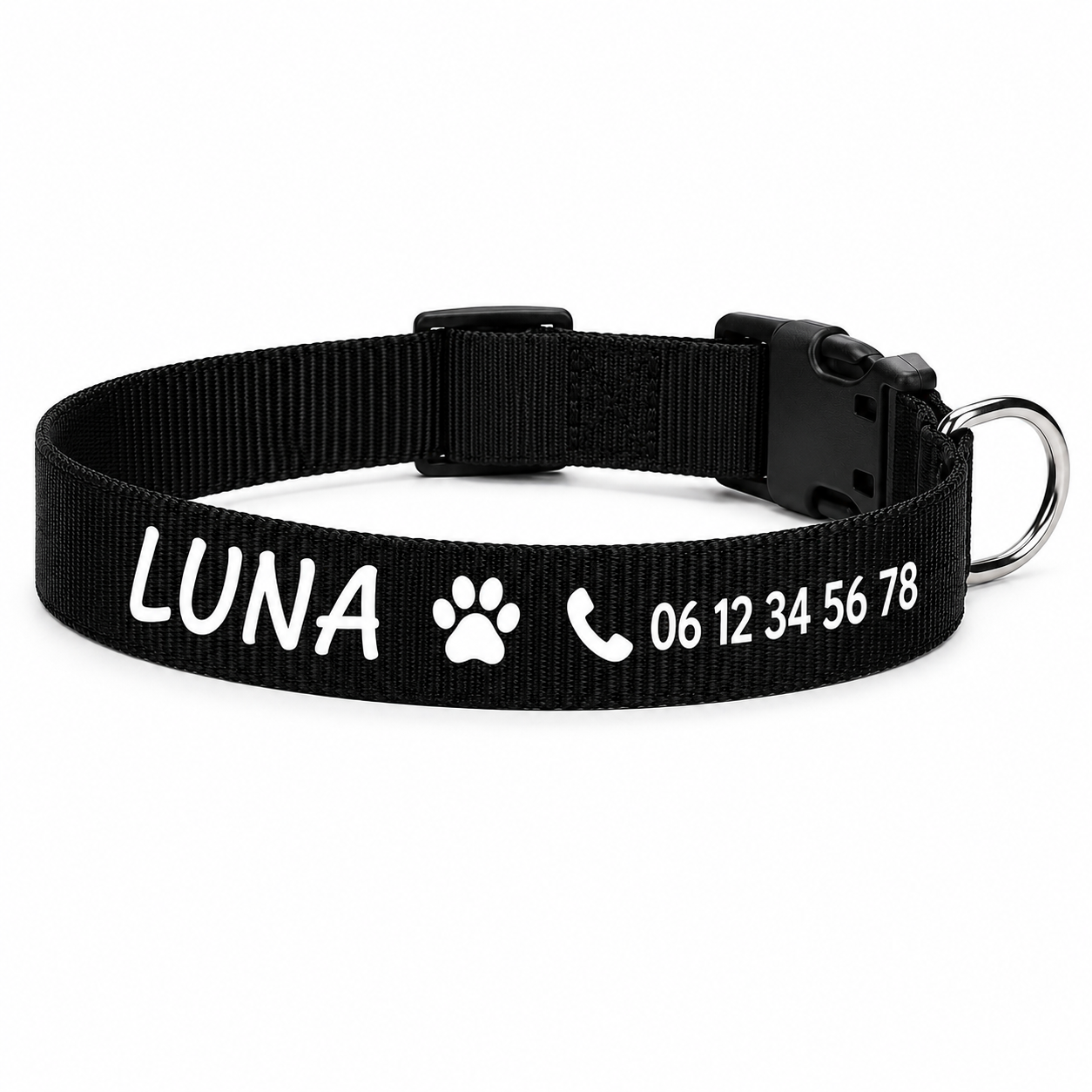 Collier en nylon personnalisable