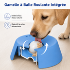 Gamelle anti-glouton à balle intégrée