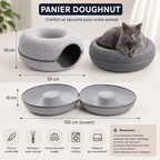 Felt donut cat bed