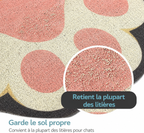 Cute cat litter mat