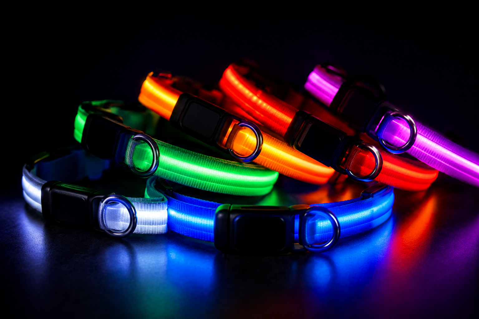 Collier Lumineux LED Réglable pour Chien